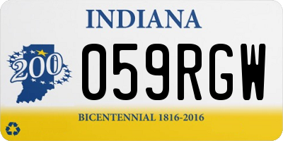 IN license plate 059RGW