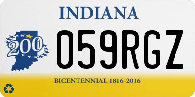 IN license plate 059RGZ