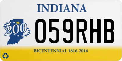IN license plate 059RHB