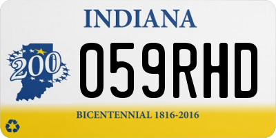 IN license plate 059RHD
