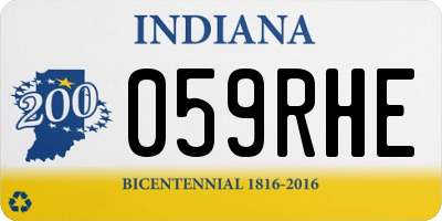 IN license plate 059RHE