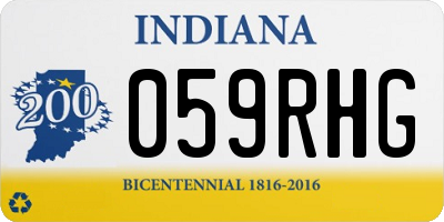 IN license plate 059RHG