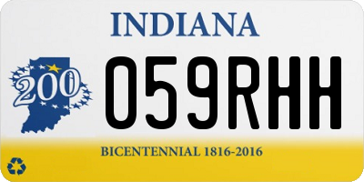 IN license plate 059RHH
