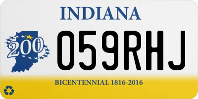 IN license plate 059RHJ