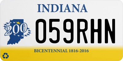 IN license plate 059RHN