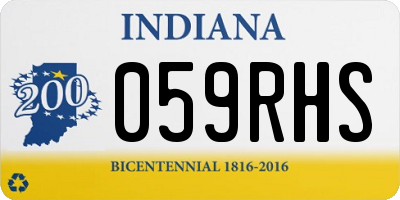 IN license plate 059RHS