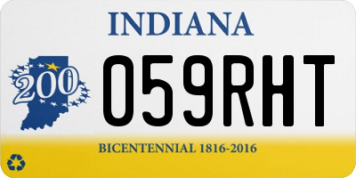IN license plate 059RHT