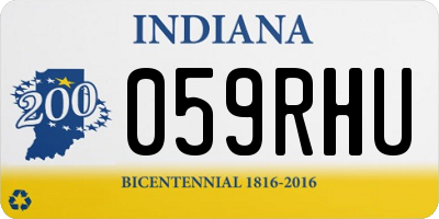 IN license plate 059RHU