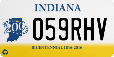 IN license plate 059RHV