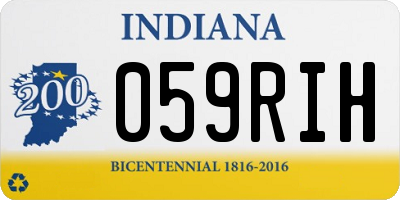 IN license plate 059RIH