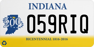 IN license plate 059RIQ