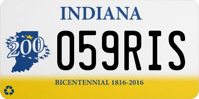 IN license plate 059RIS