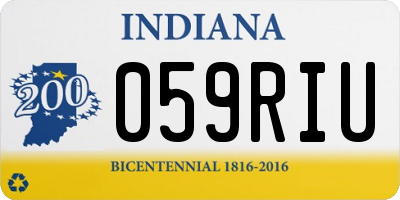 IN license plate 059RIU