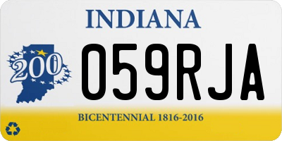 IN license plate 059RJA