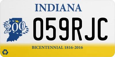 IN license plate 059RJC