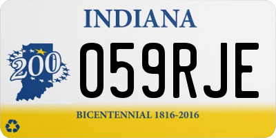 IN license plate 059RJE