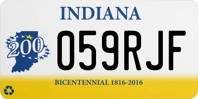 IN license plate 059RJF
