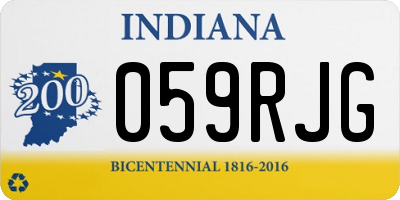 IN license plate 059RJG