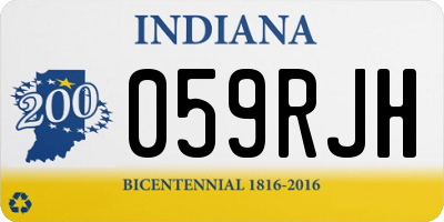 IN license plate 059RJH