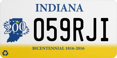IN license plate 059RJI