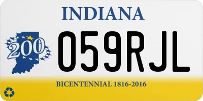 IN license plate 059RJL