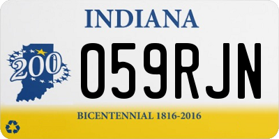 IN license plate 059RJN