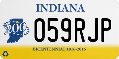IN license plate 059RJP