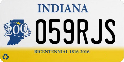 IN license plate 059RJS