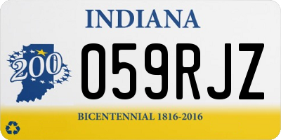 IN license plate 059RJZ