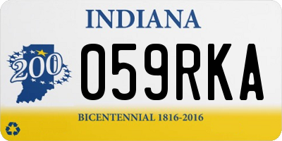 IN license plate 059RKA