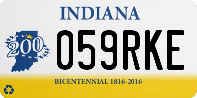 IN license plate 059RKE