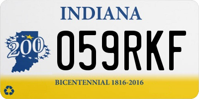 IN license plate 059RKF