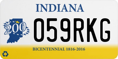 IN license plate 059RKG