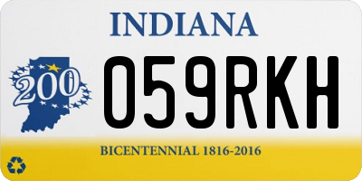 IN license plate 059RKH
