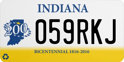 IN license plate 059RKJ