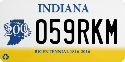 IN license plate 059RKM