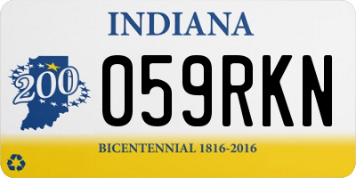 IN license plate 059RKN