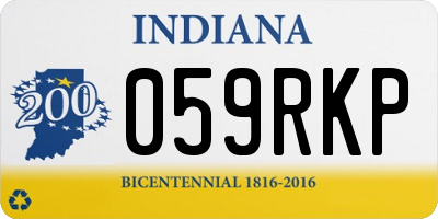 IN license plate 059RKP