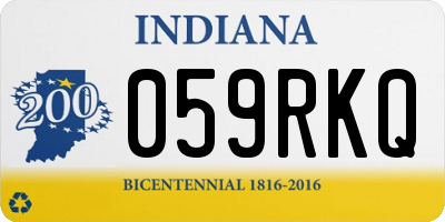 IN license plate 059RKQ