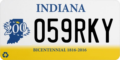 IN license plate 059RKY