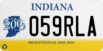 IN license plate 059RLA