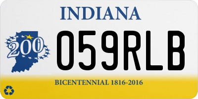 IN license plate 059RLB