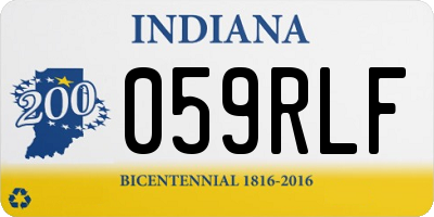 IN license plate 059RLF
