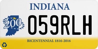 IN license plate 059RLH