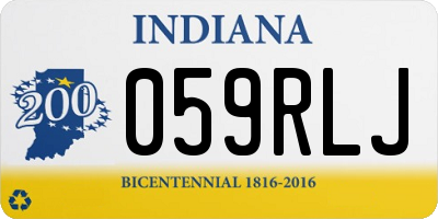 IN license plate 059RLJ