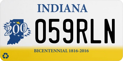 IN license plate 059RLN