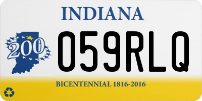 IN license plate 059RLQ