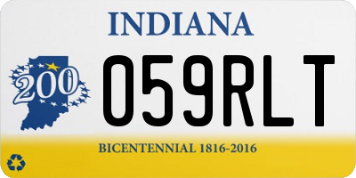 IN license plate 059RLT