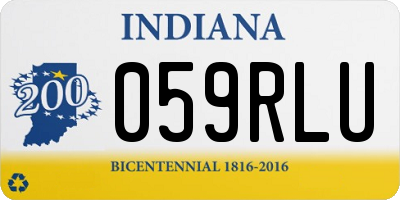 IN license plate 059RLU