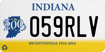 IN license plate 059RLV